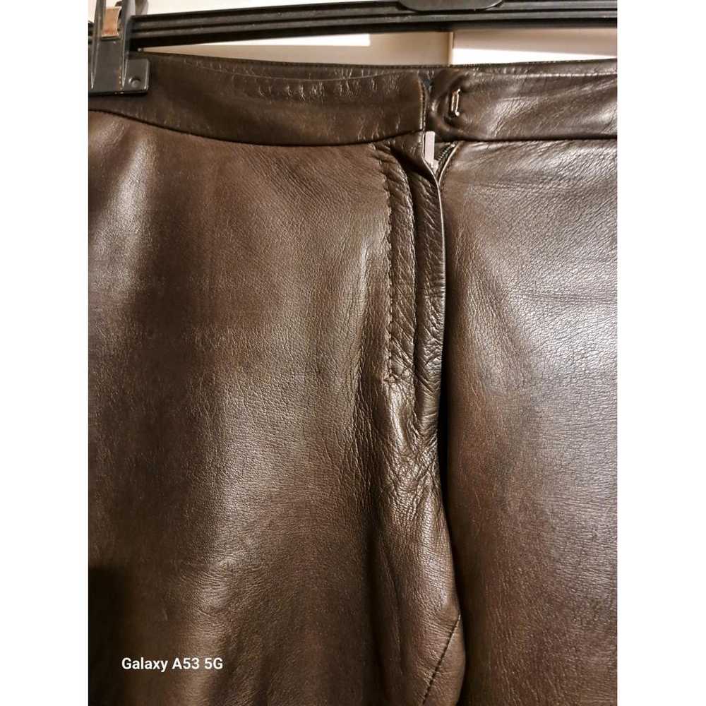 Max Mara 's Leather straight pants - image 2