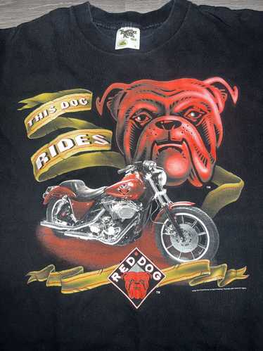 Vintage Vintage 1995 Red Dog Motorcycle T Shirt