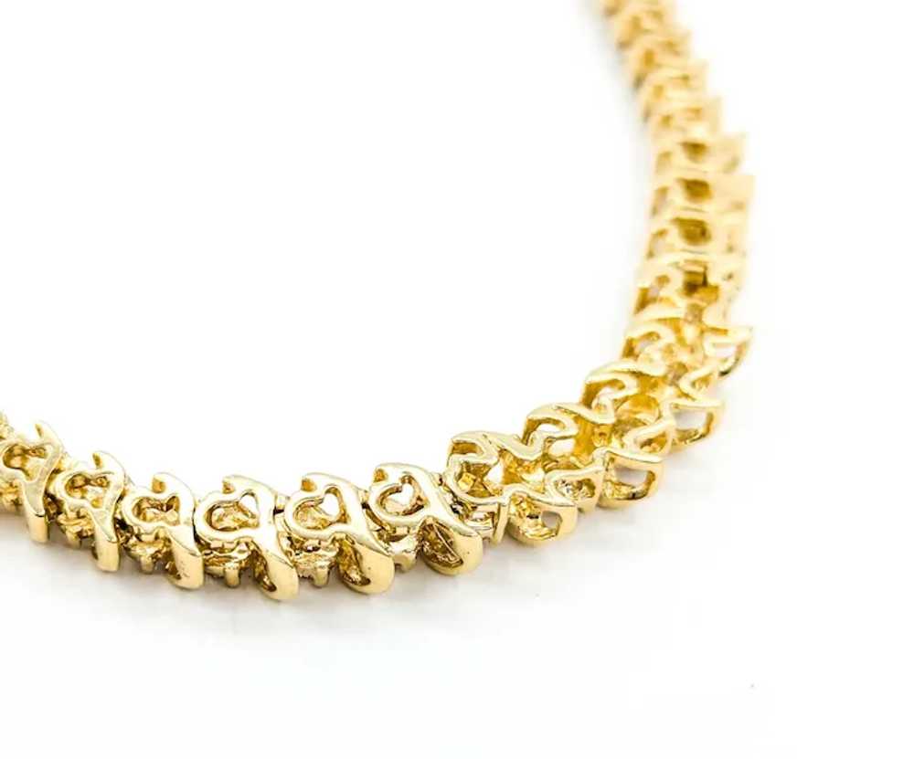 Diamond Tennis Necklace in 14k Yellow Gold - image 11