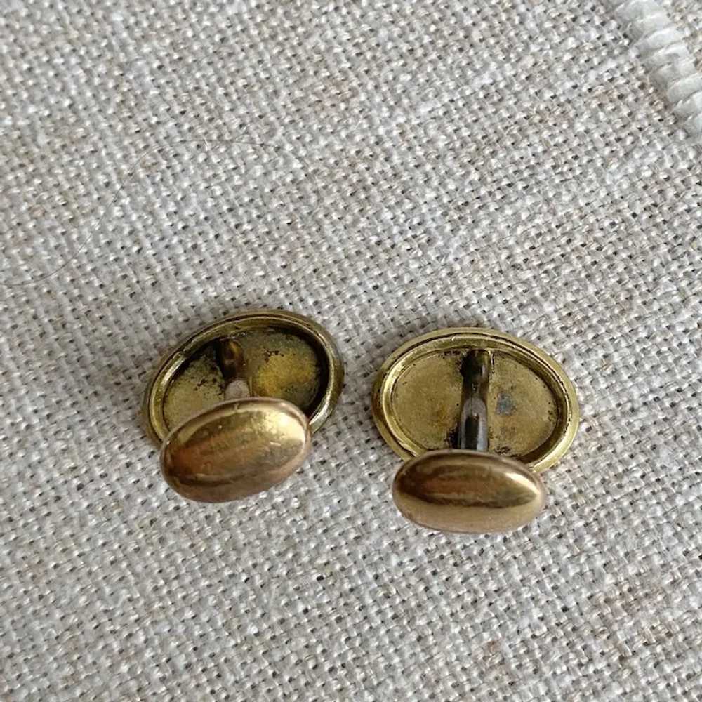 Edwardian Gold Filled Cuff Links - image 12