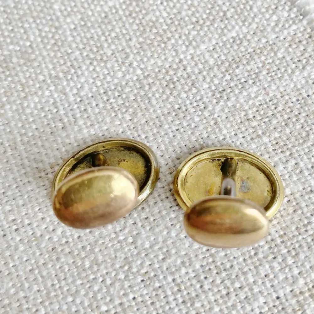 Edwardian Gold Filled Cuff Links - image 4