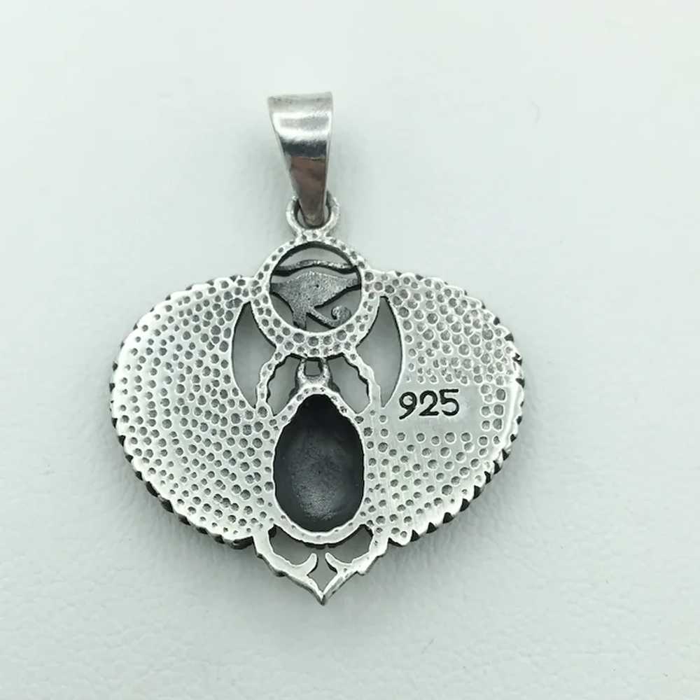 Sterling Silver Scarab Pendant - image 2