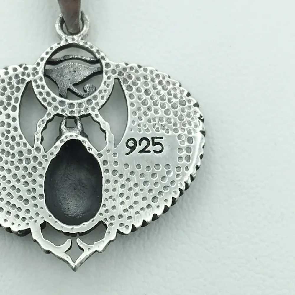 Sterling Silver Scarab Pendant - image 3