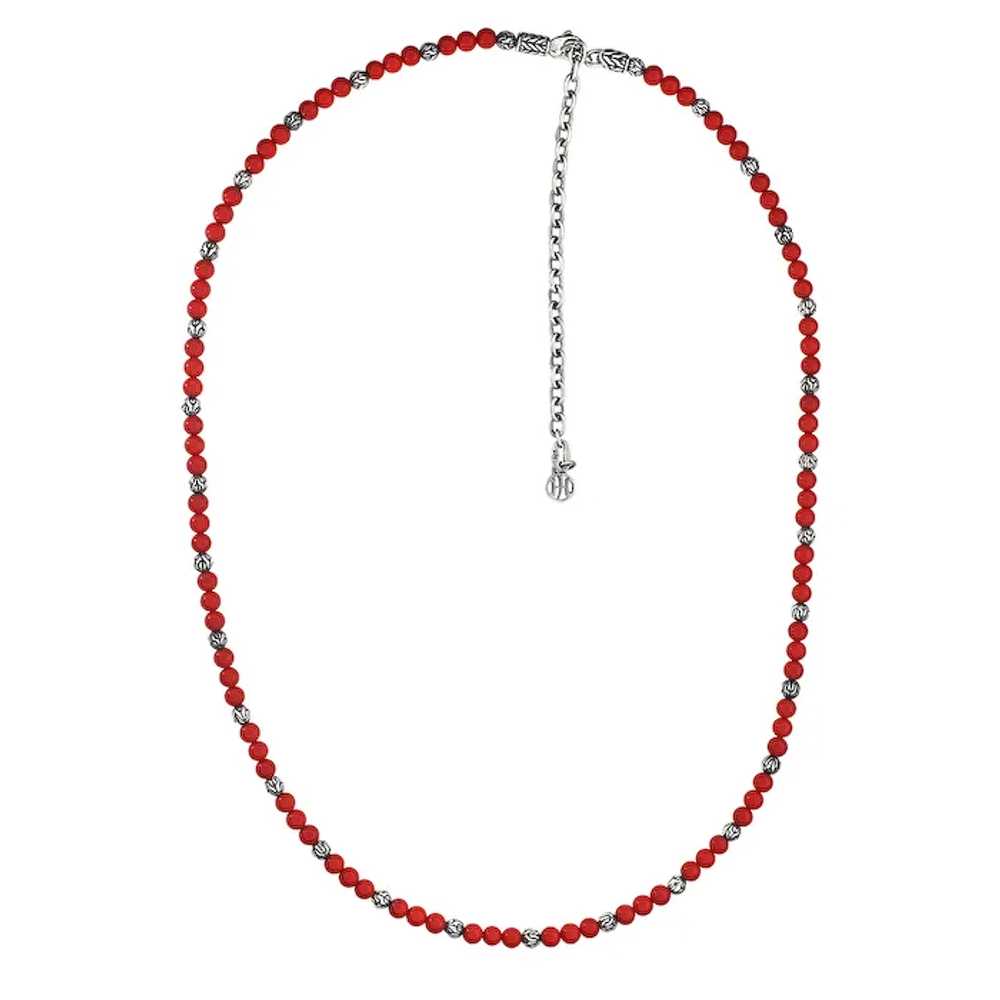 John Hardy Sterling Silver Classic Chain Red Cora… - image 3