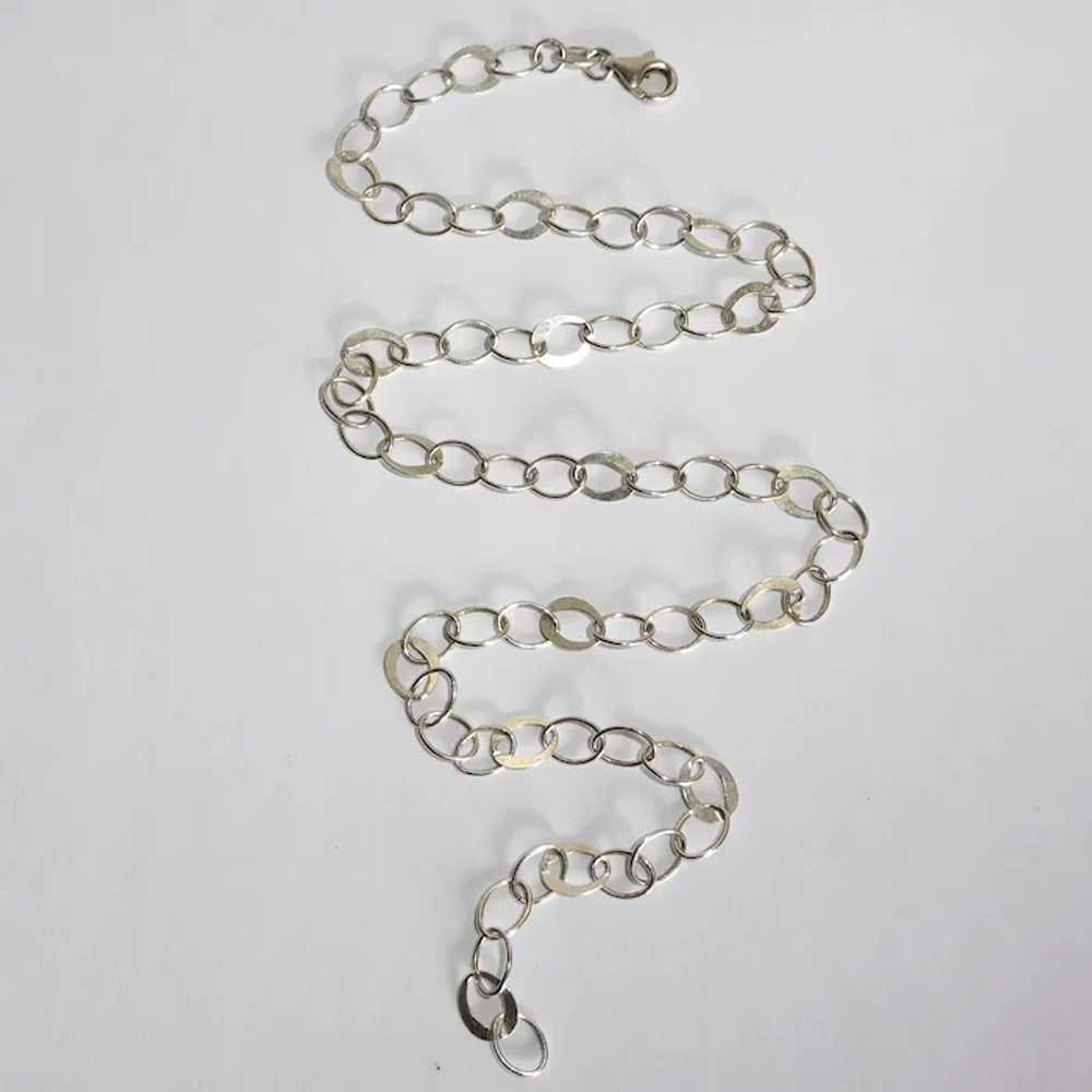 Sterling Silver Oval Link Chain Necklace - image 10