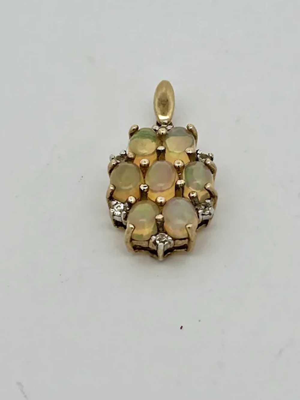 Vintage Estate Jelly Opal Pendant - image 6