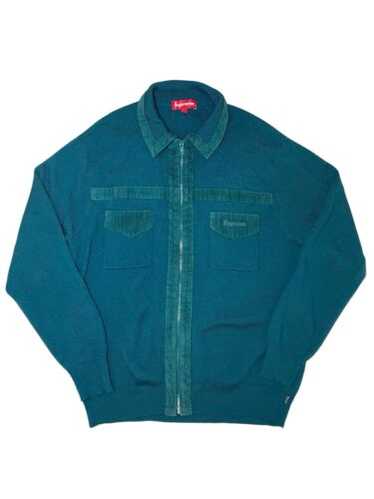 Supreme Corduroy Detailed Zip Sweater (FW18) - $158