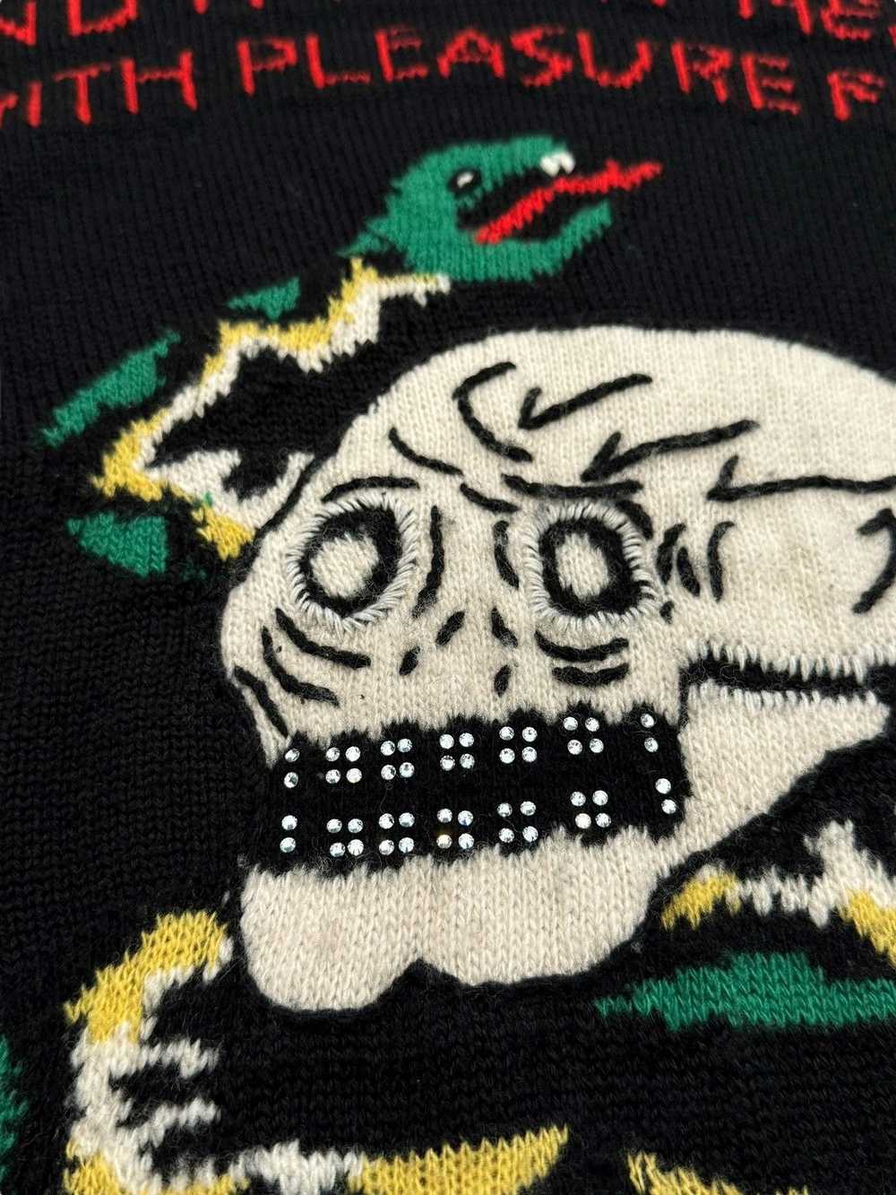 Gucci Narcissus Poem Skull Knit Sweater - image 2