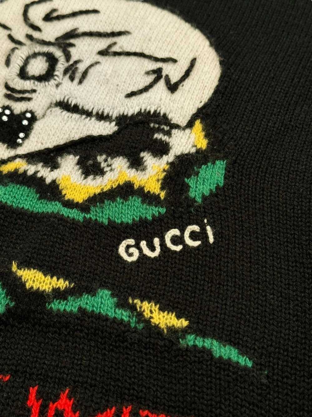 Gucci Narcissus Poem Skull Knit Sweater - image 4