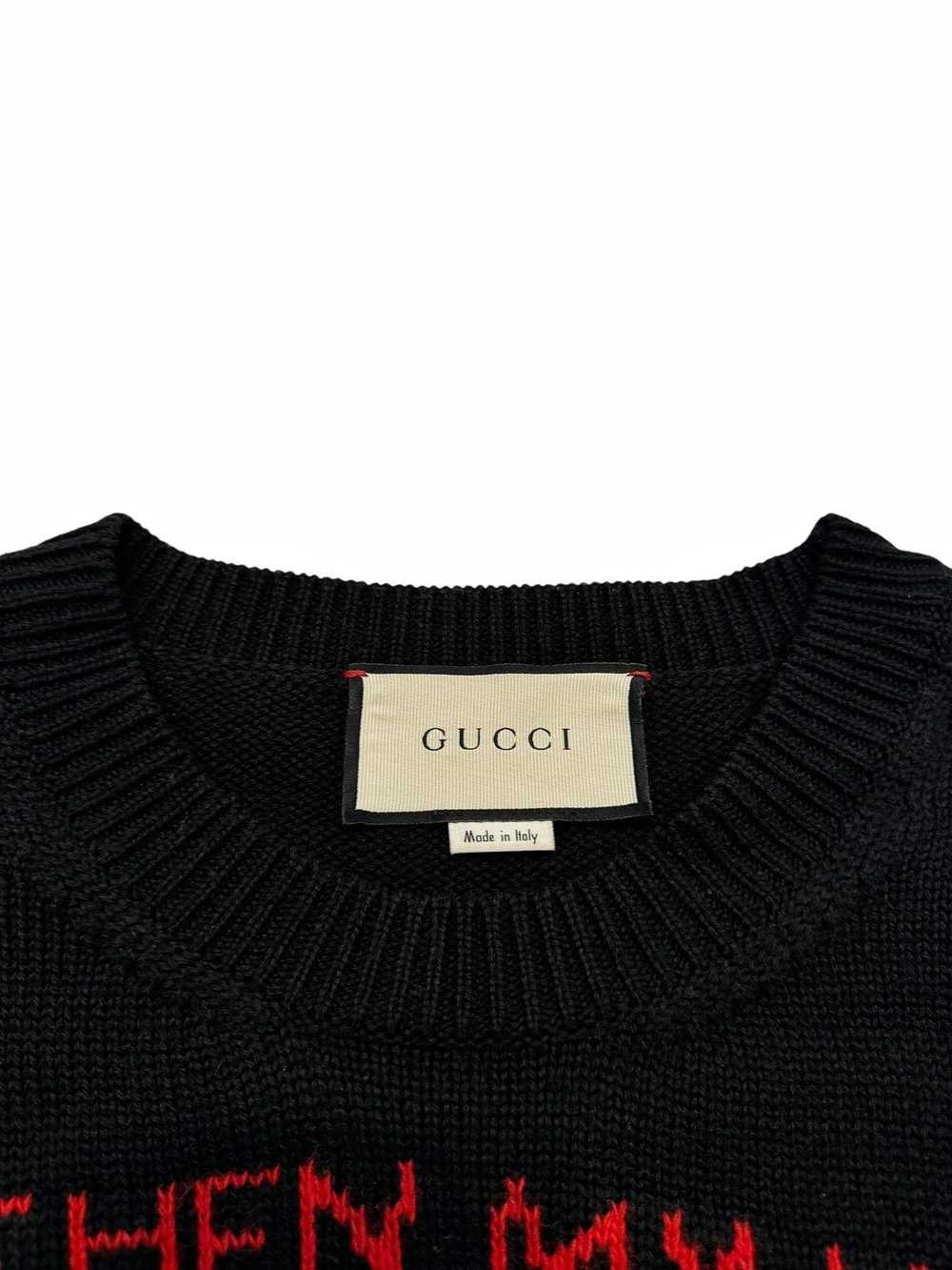 Gucci Narcissus Poem Skull Knit Sweater - image 6