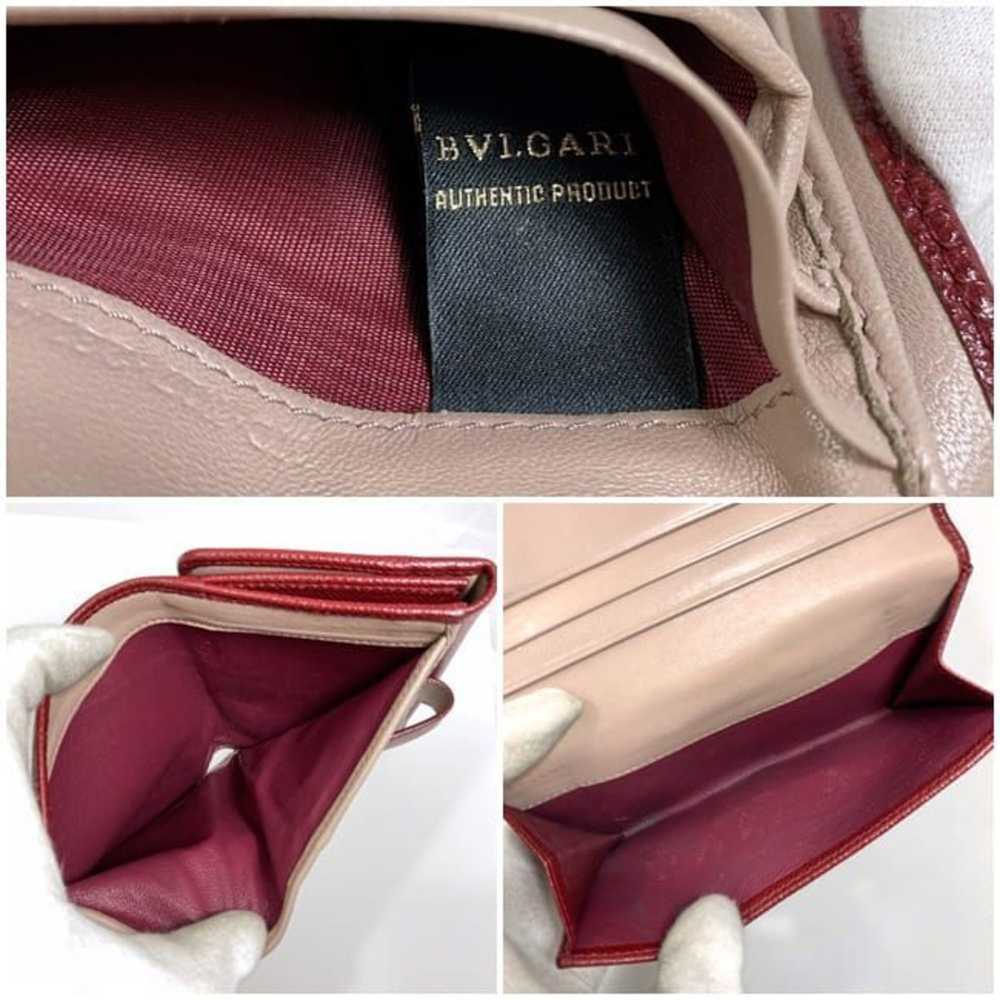 Bvlgari BVLGARI Bi-fold Wallet Bordeaux ec-20652 … - image 11