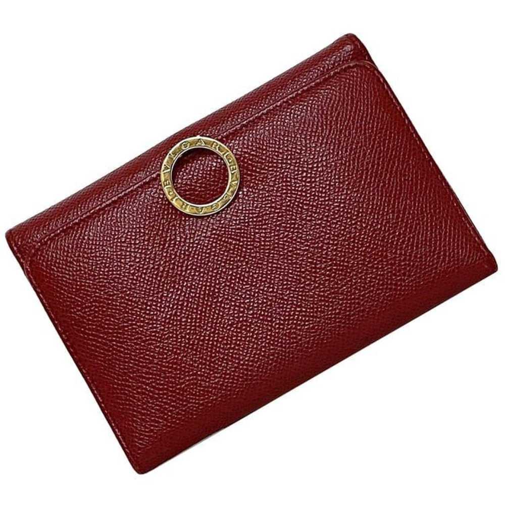 Bvlgari BVLGARI Bi-fold Wallet Bordeaux ec-20652 … - image 1