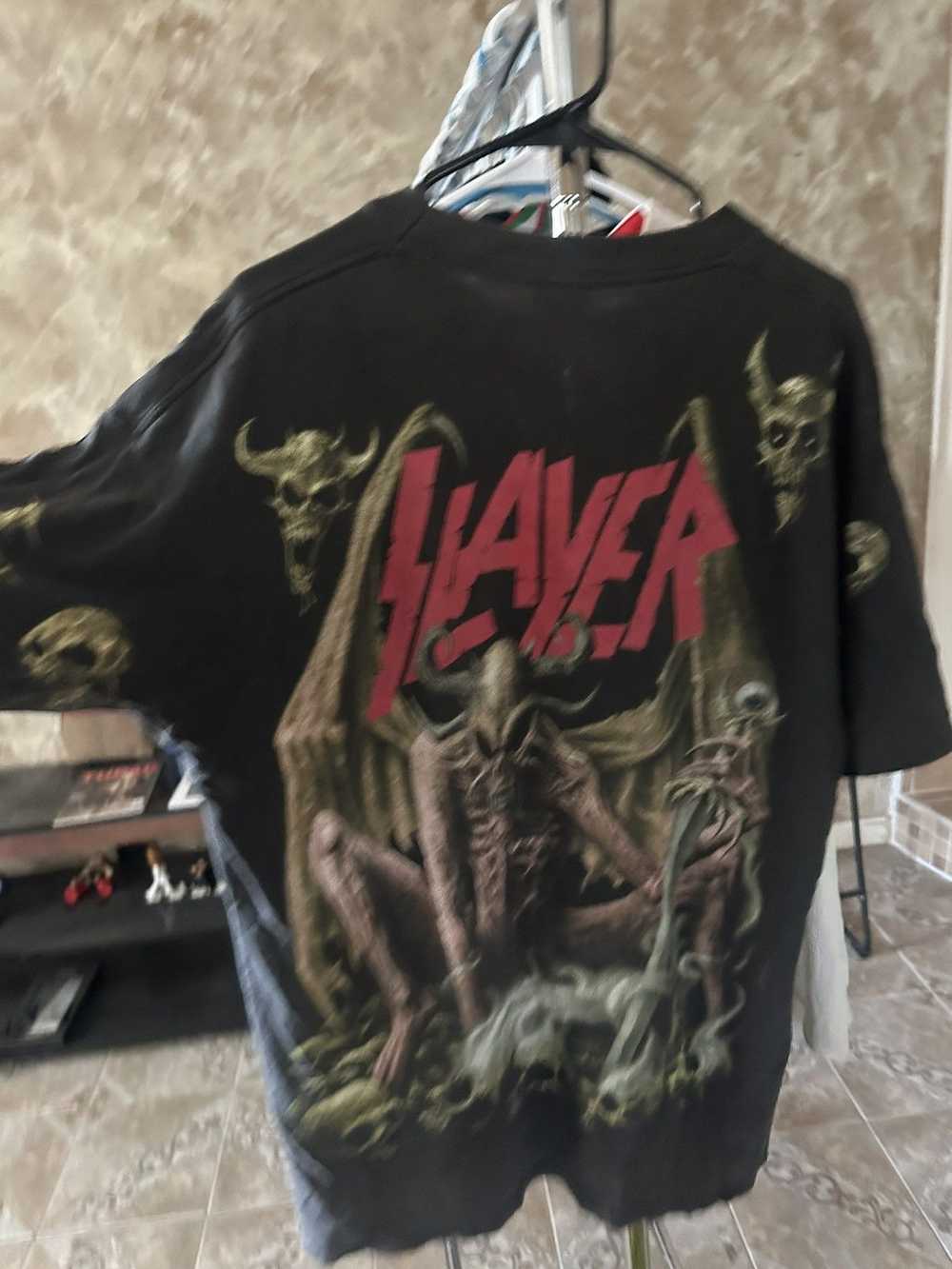 Rock T Shirt × Vintage Vintage slayer rock band t… - image 10