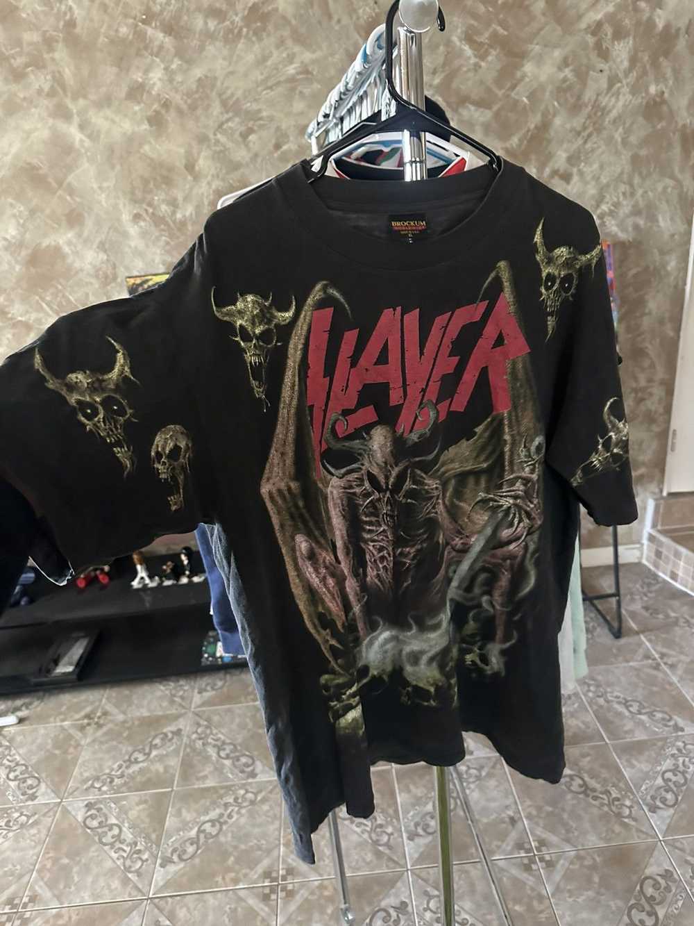 Rock T Shirt × Vintage Vintage slayer rock band t… - image 1