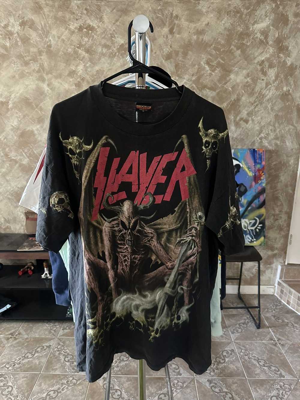 Rock T Shirt × Vintage Vintage slayer rock band t… - image 2