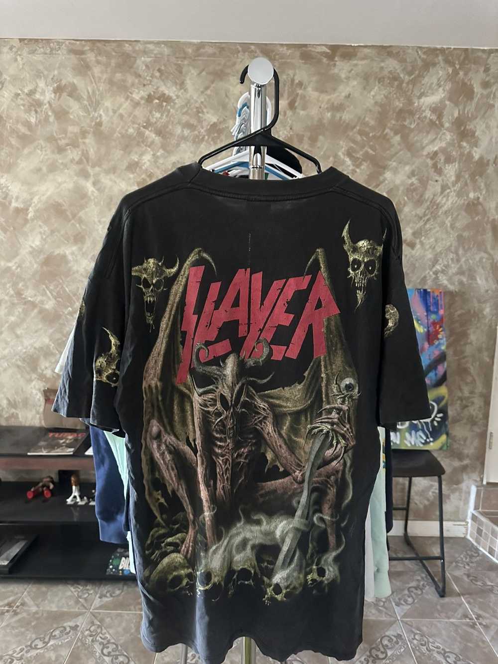 Rock T Shirt × Vintage Vintage slayer rock band t… - image 5