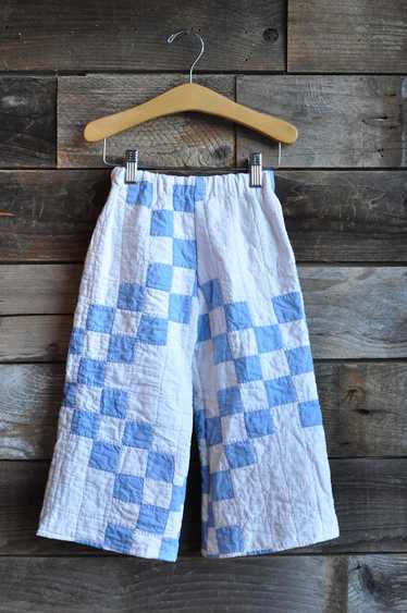 Kids Handmade Antique Quilt Pants | 4-5T