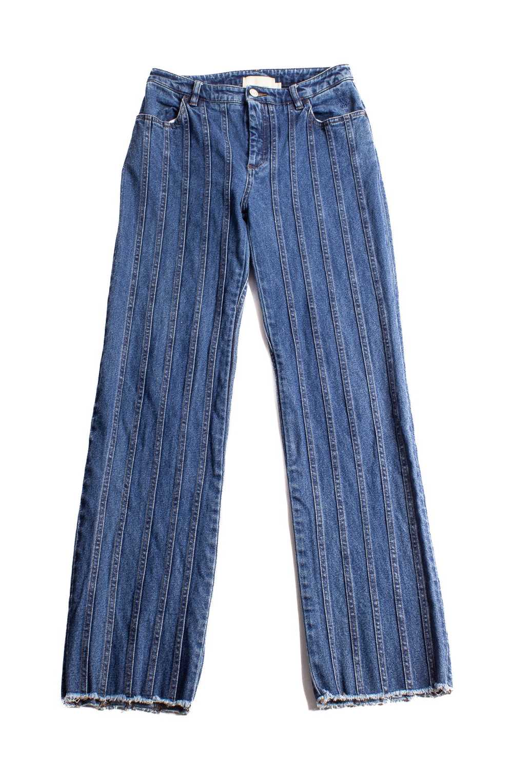 Paloma Wool Blue Pleated Denim - image 1