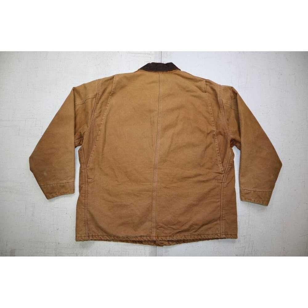 Carhartt Vtg Carhartt Chore Jacket Brown Blanket … - image 2