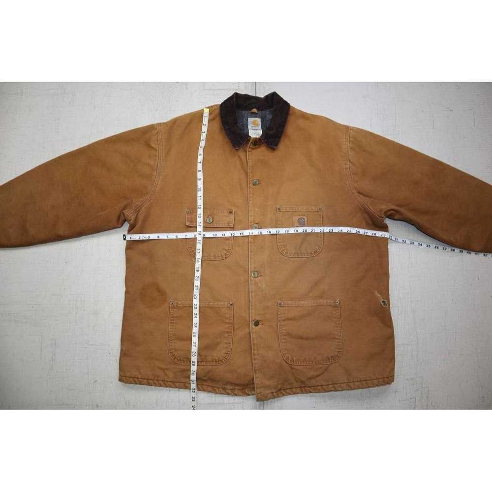 Carhartt Vtg Carhartt Chore Jacket Brown Blanket … - image 4