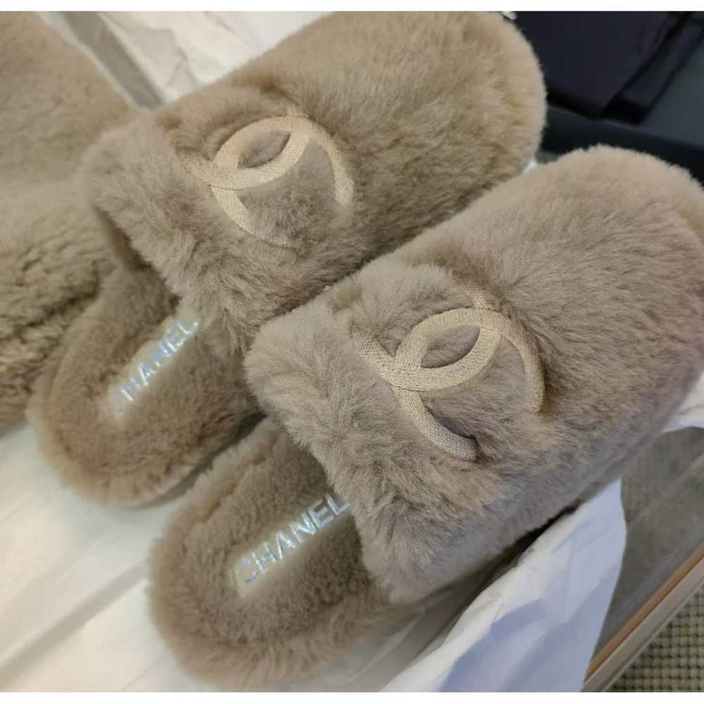 Chanel Faux fur mules & clogs - image 2