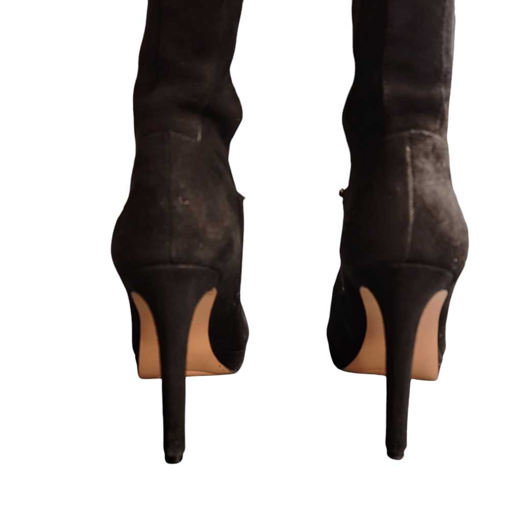 Nine West Nine West Black Suede Leather Tall Heel… - image 6