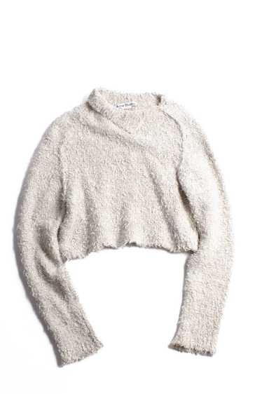 Acne Studios Cream Cropped Sweater