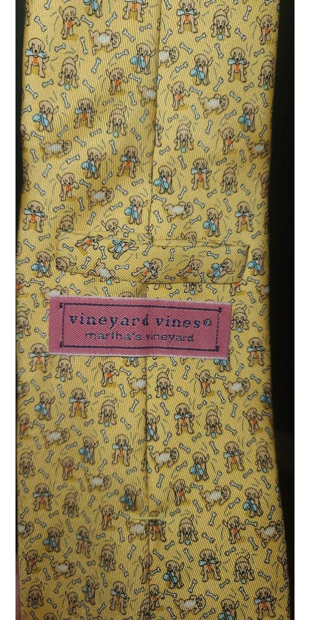 Vineyard Vines Vineyard Vines Necktie Yellow Dog … - image 4