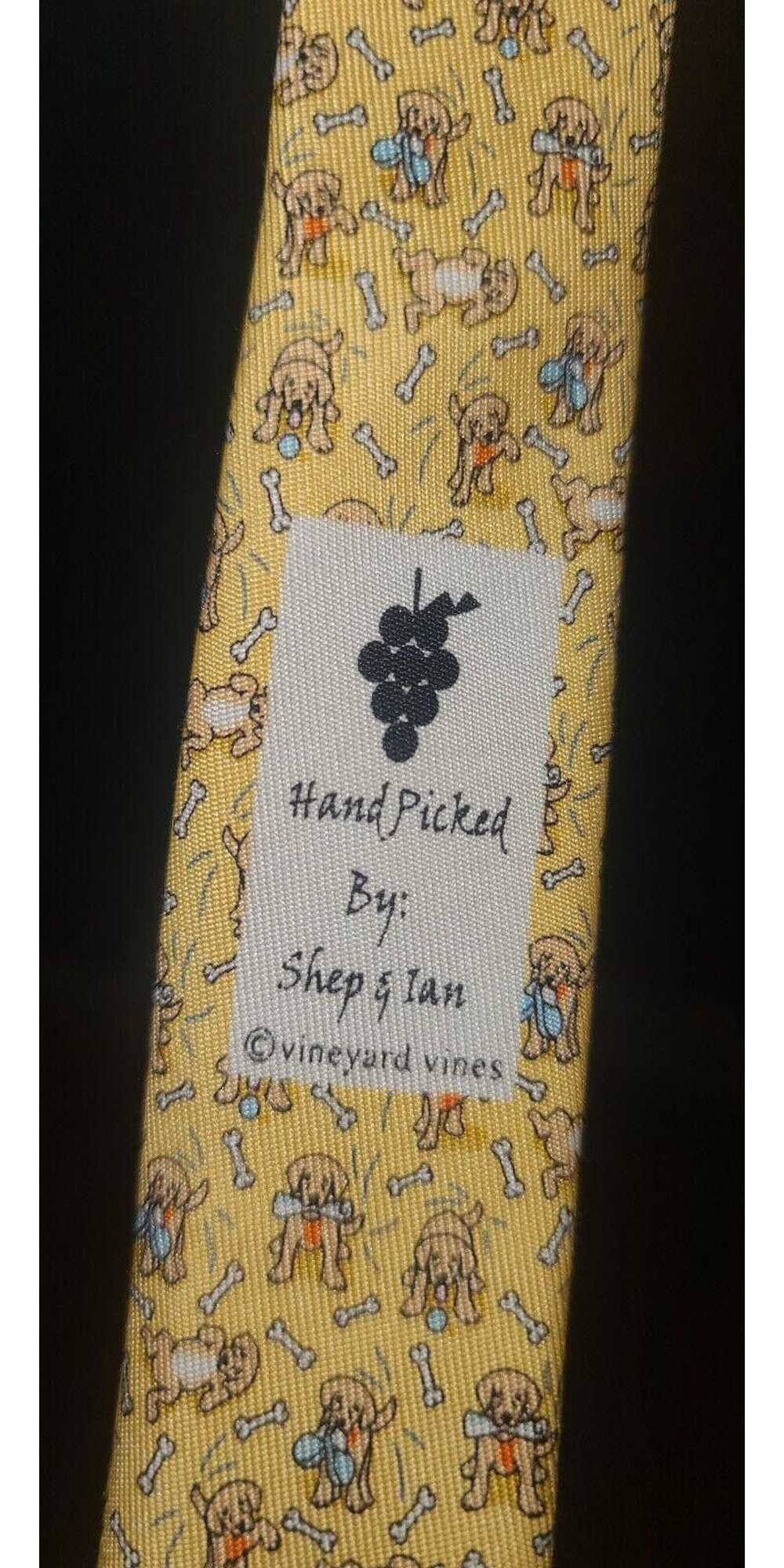 Vineyard Vines Vineyard Vines Necktie Yellow Dog … - image 5