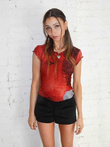 Laced Rose Bebe Top