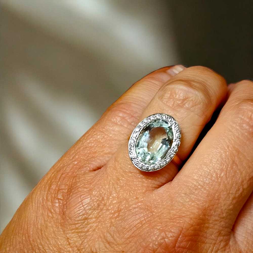 Product Details Bespoke Single Stone Aquamarine R… - image 3