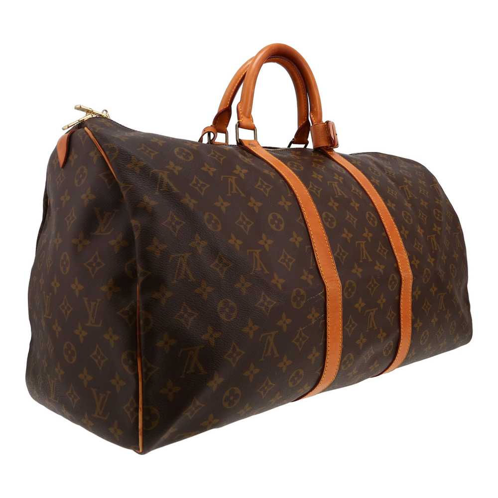 Louis Vuitton Keepall 55 travel bag in brown mono… - image 4