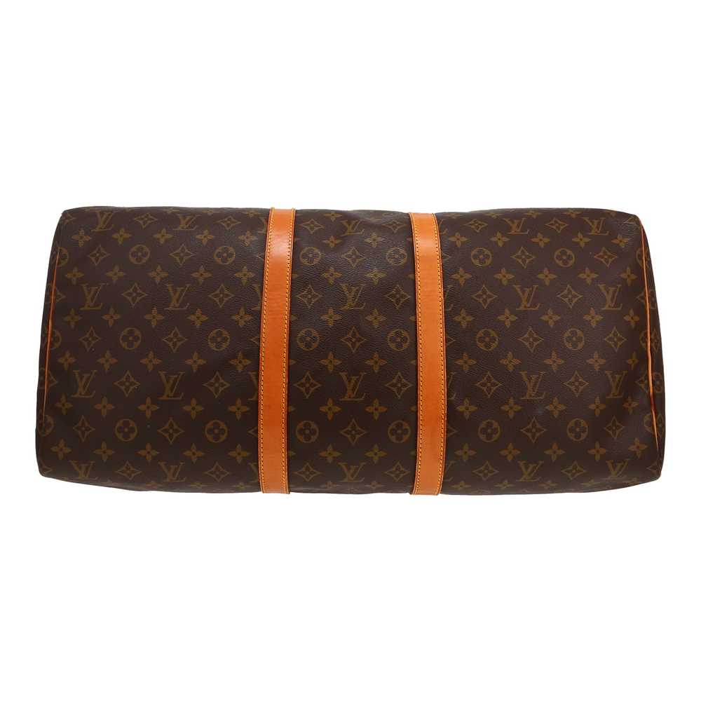 Louis Vuitton Keepall 55 travel bag in brown mono… - image 5