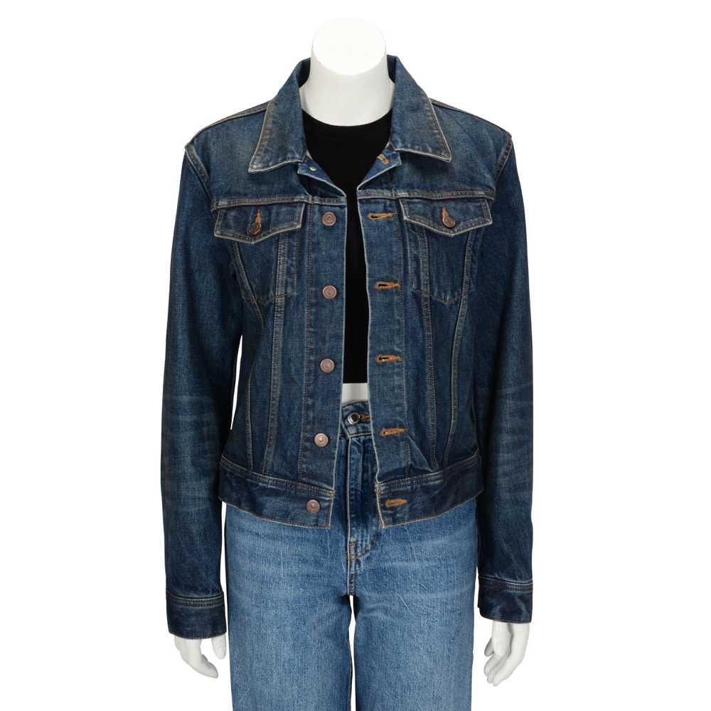 Celine Rigid Indigo Denim Classic Trucker Jacket S - image 1