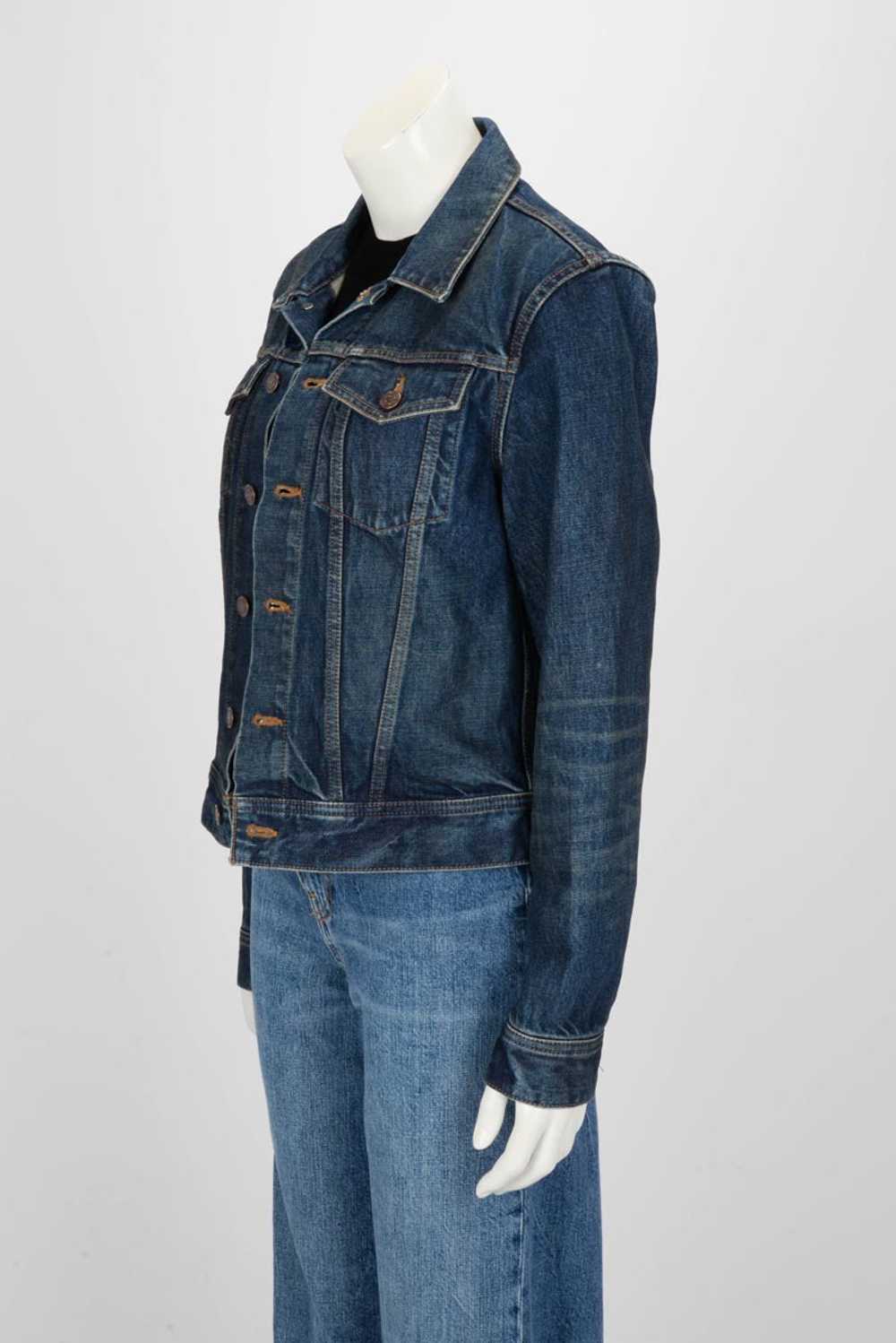 Celine Rigid Indigo Denim Classic Trucker Jacket S - image 2