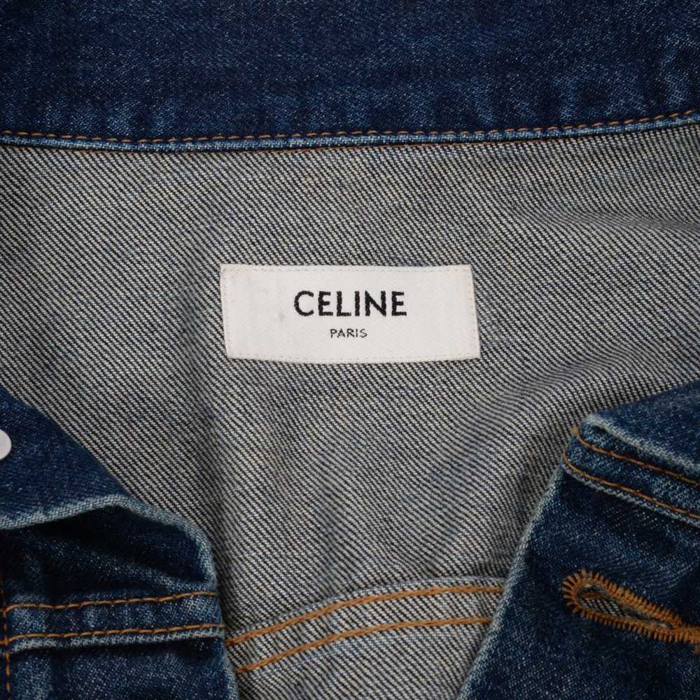 Celine Rigid Indigo Denim Classic Trucker Jacket S - image 4