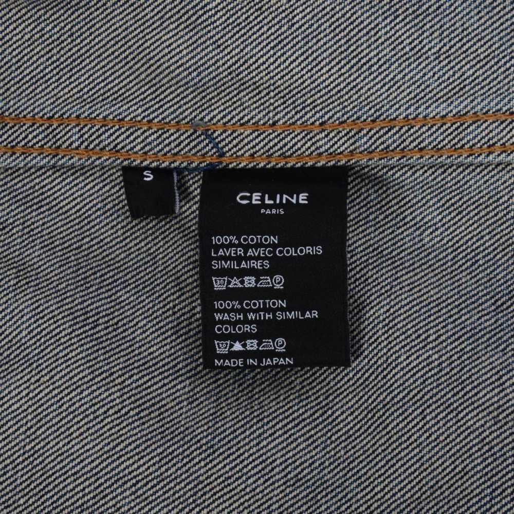 Celine Rigid Indigo Denim Classic Trucker Jacket S - image 5