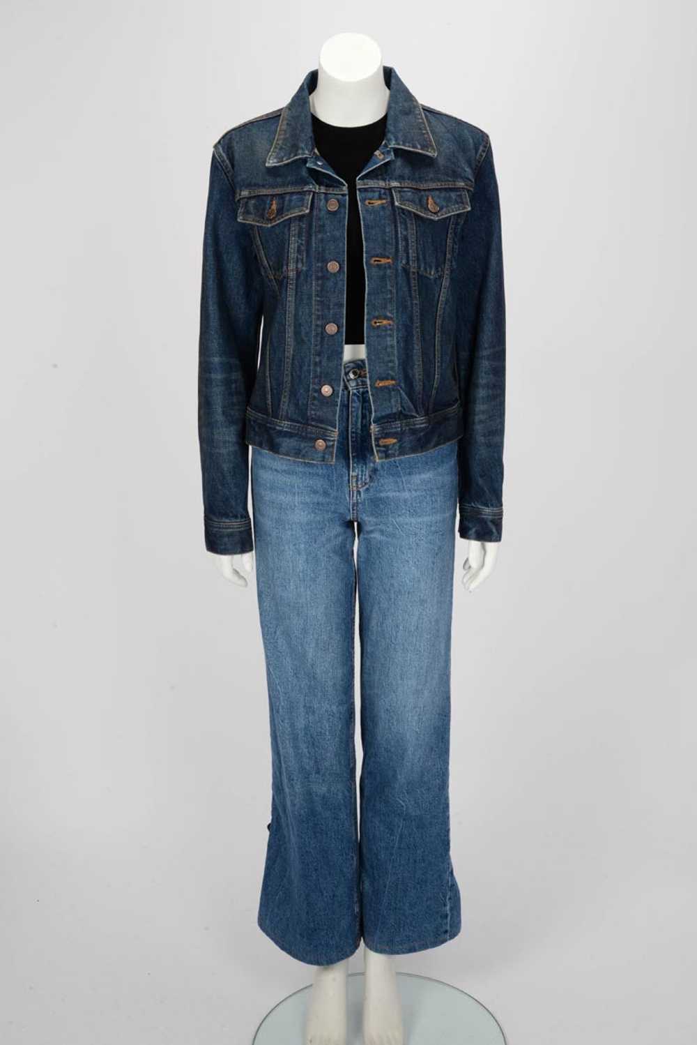 Celine Rigid Indigo Denim Classic Trucker Jacket S - image 6