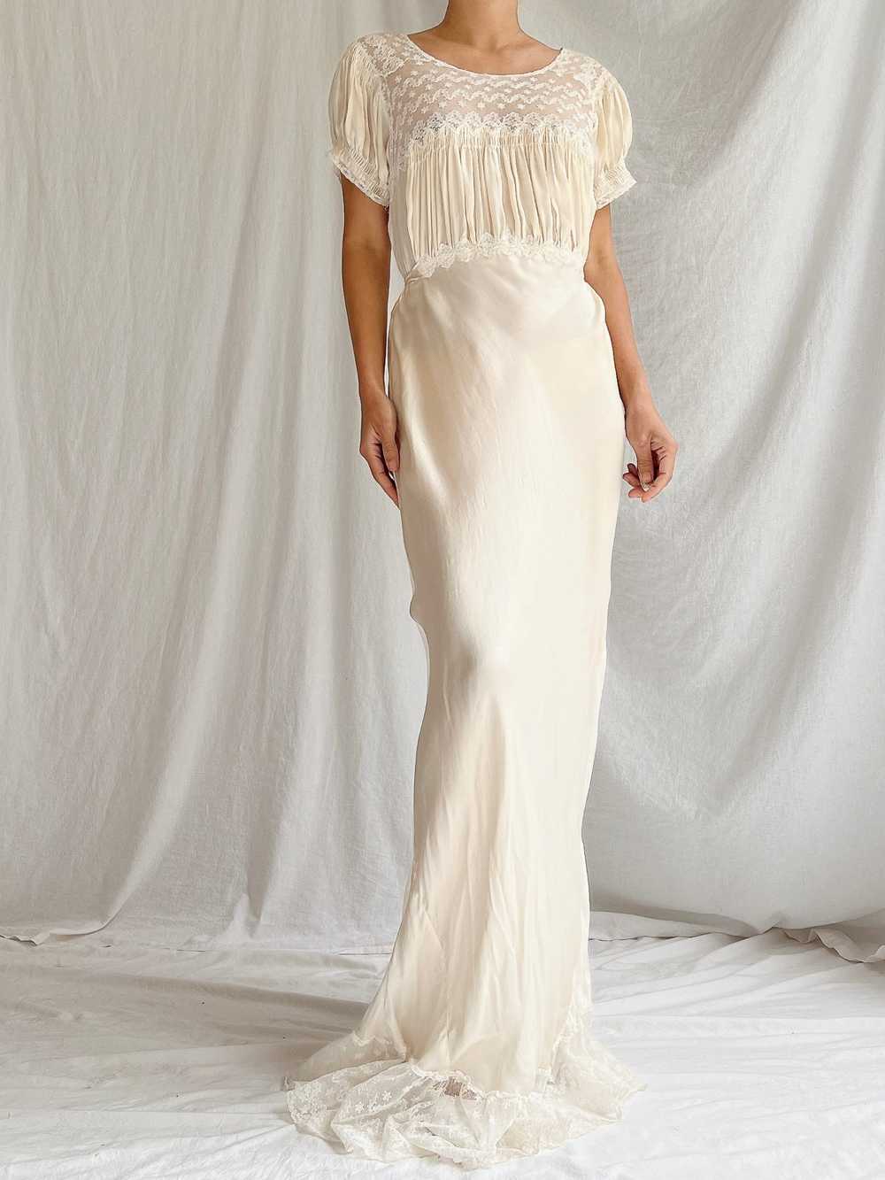 1930s Silk Gown - M - image 3