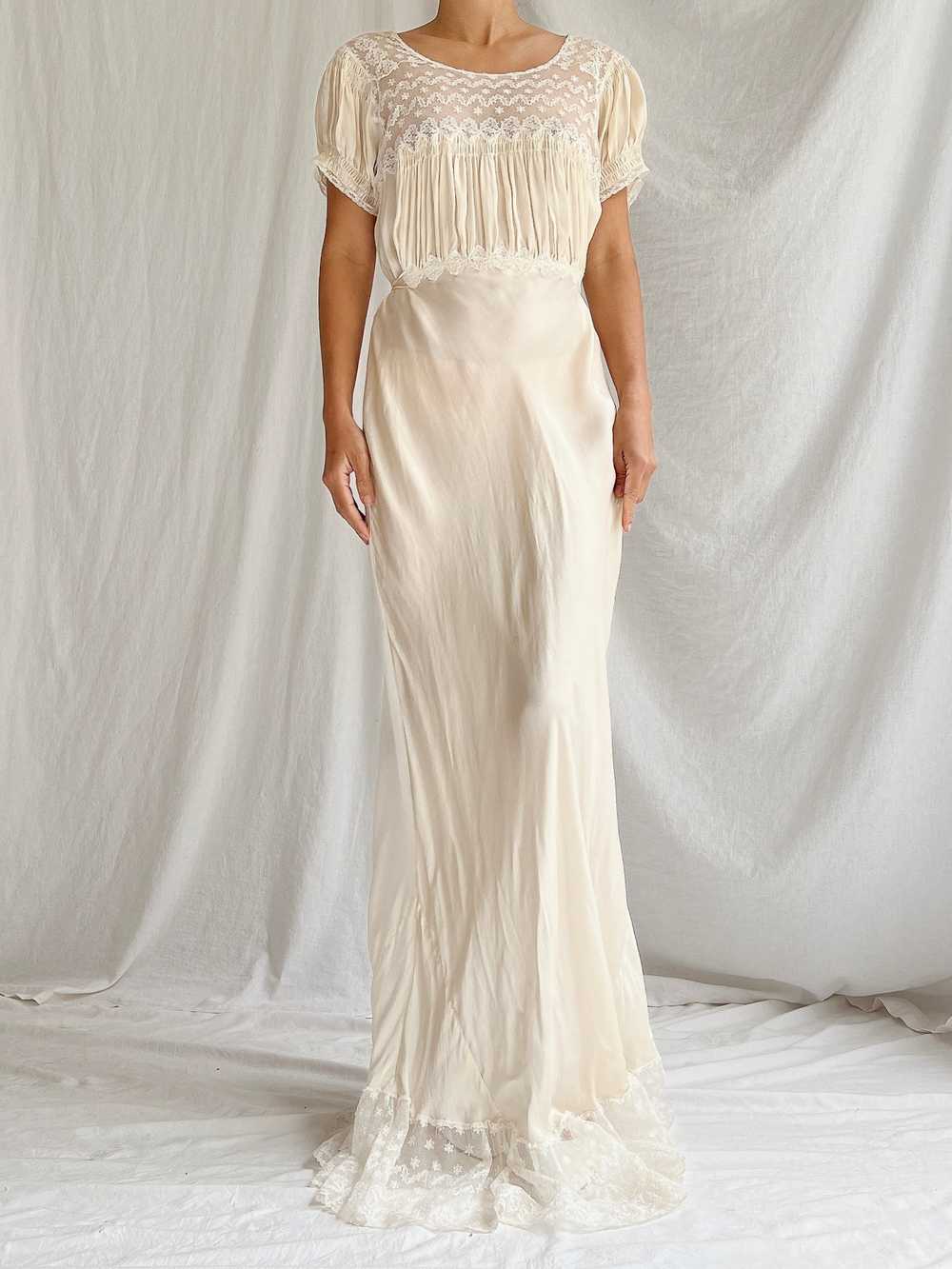 1930s Silk Gown - M - image 5