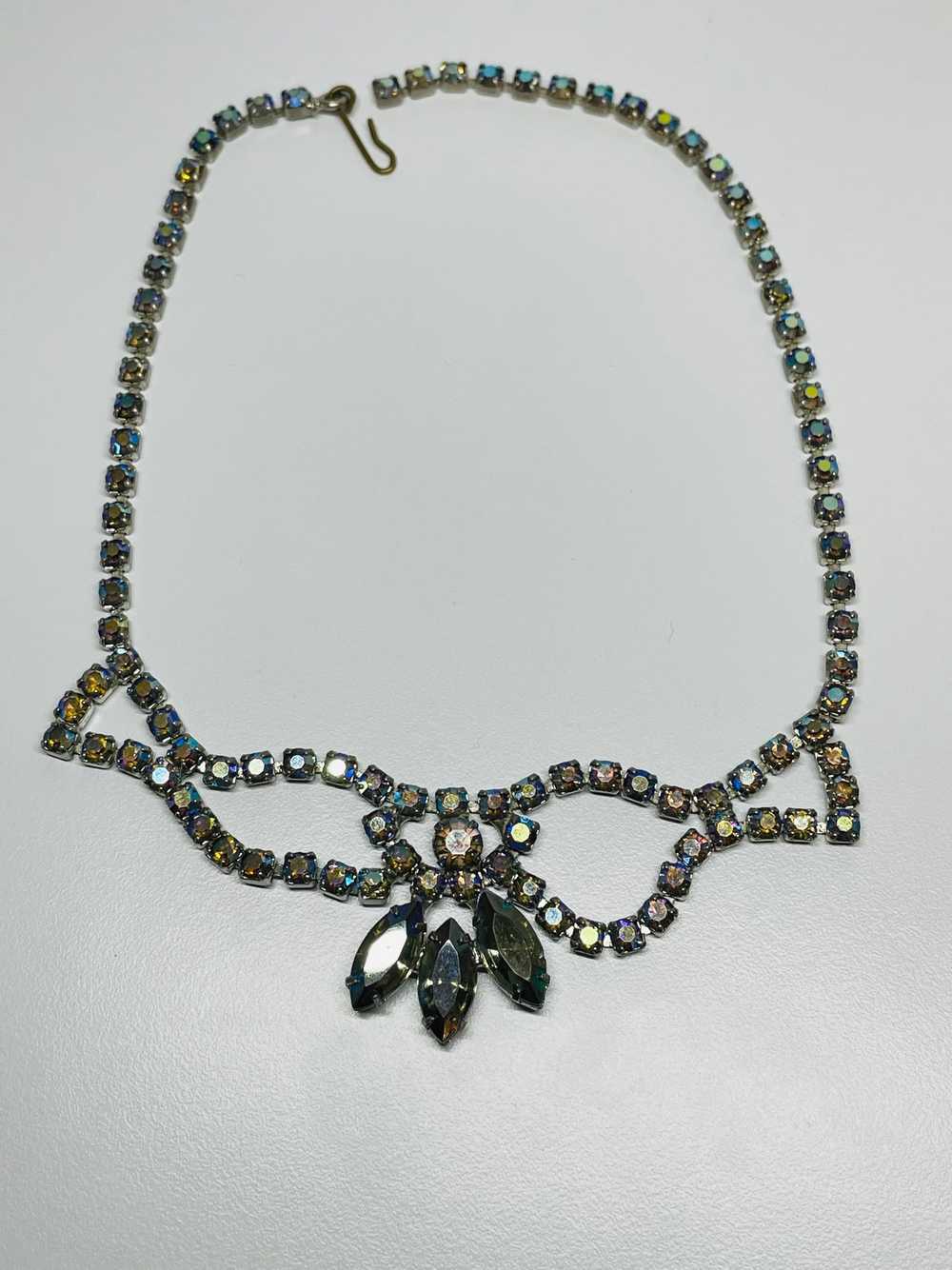 1950’s AB Rhinestone Necklace - image 1