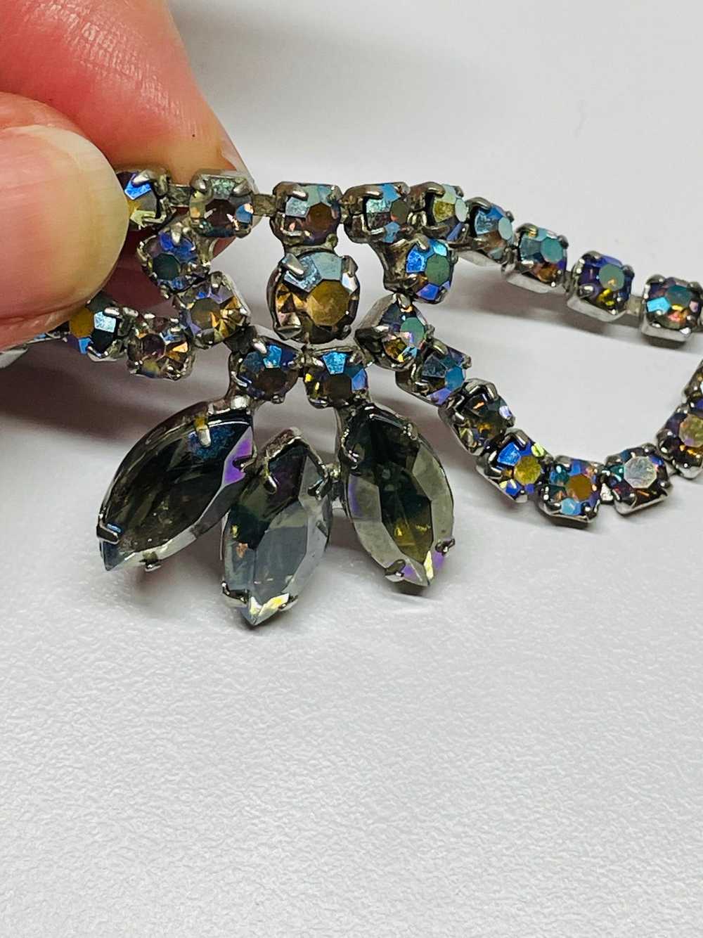 1950’s AB Rhinestone Necklace - image 3