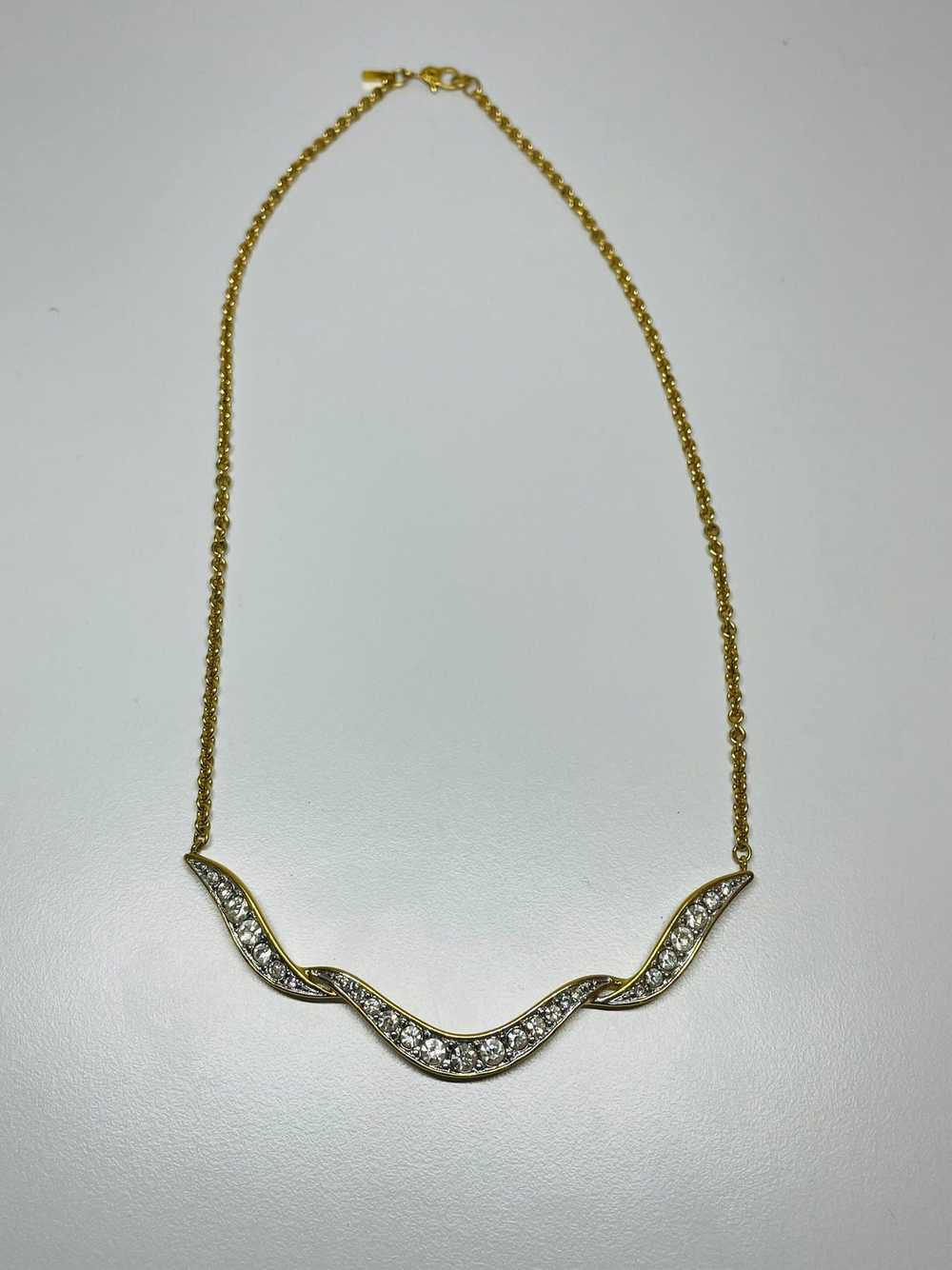 1980’s Monet Rhinestone Necklace - image 1