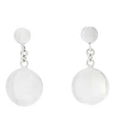 TIFFANY Sterling Silver Round Drop Earrings - image 1