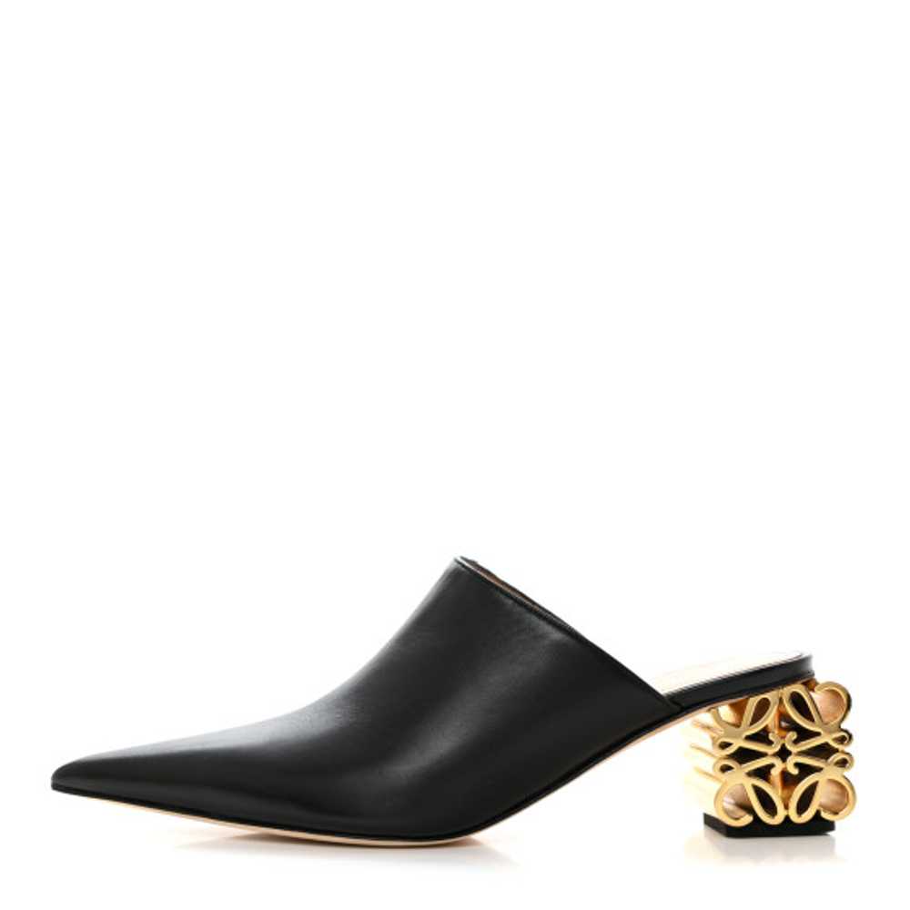 LOEWE Calfskin Anagram Mules 37 Black - image 1