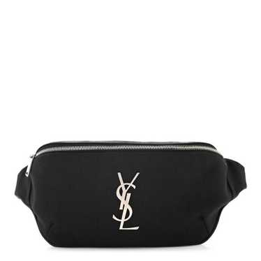 SAINT LAURENT Canvas Monogram Belt Bag Black - image 1