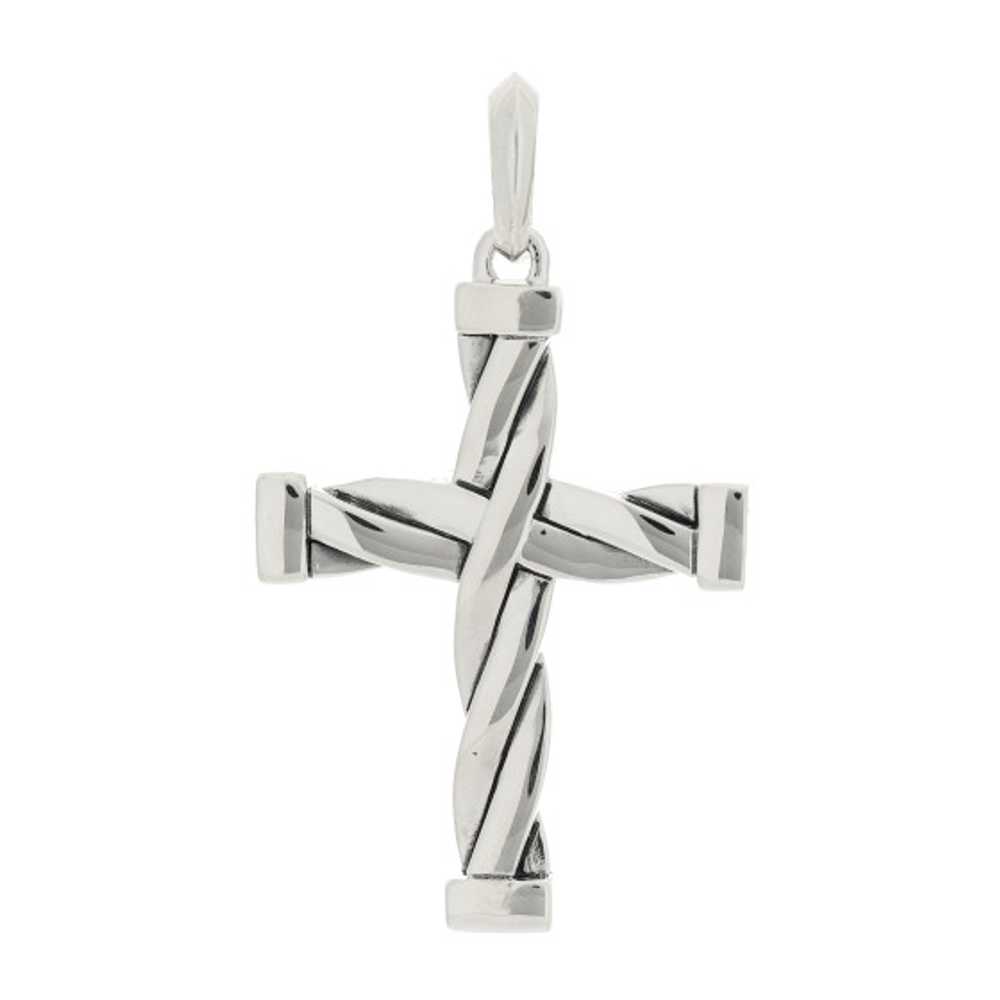 DAVID YURMAN Sterling Silver Helios Cross Pendant - image 1