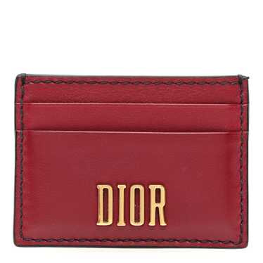 CHRISTIAN DIOR Calfskin D-Fence Card Holder Red