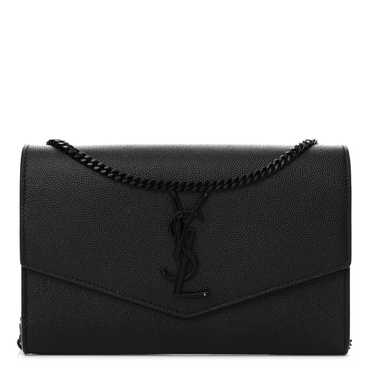 SAINT LAURENT Grain de Poudre Uptown Chain Wallet… - image 1