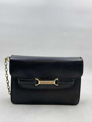 Authentic Gucci Black Leather Shoulder Bag